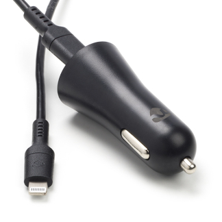 Nedis USB autolader | Nedis | 1 meter (Lightning, 12W, Zwart) CCPDL20W111BK K120300298 - 