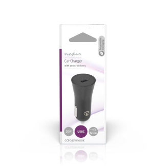 Nedis USB autolader | Nedis | 1 poort (USB C, Power Delivery, 20W) CCPD20W101BK K120300296 - 2