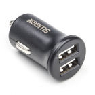 USB autolader | Nedis | 2 poorten (USB A, 12W, Zwart)