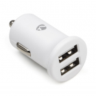 USB autolader | Nedis | 2 poorten (USB A, 2.4A, Wit)