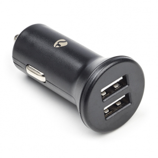 Nedis USB autolader | Nedis | 2 poorten (USB A, 24W, Zwart) CCHAU480ABK N120300030 - 