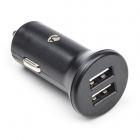 USB autolader | Nedis | 2 poorten (USB A, 24W, Zwart)