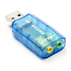 Nedis USB geluidskaart - Nedis (USB A naar jack, Virtueel 3D geluid) USCR10051BU N070401006