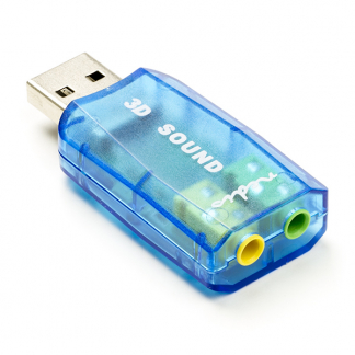 Nedis USB geluidskaart - Nedis (USB A naar jack, Virtueel 3D geluid) USCR10051BU N070401006 - 