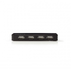 Nedis USB hub 2.0 actief met voeding - Nedis (4-poorts) UHUBU2430BK N030200005 Nedis USB hub 2.0 actief met voeding - Nedis (4-poorts) UHUBU2430BK N030200005