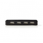 Nedis USB hub 2.0 actief met voeding (7-poorts) UHUBU2730BK N030200014