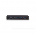 USB hub 3.0 met externe voeding - Nedis (4-poorts)