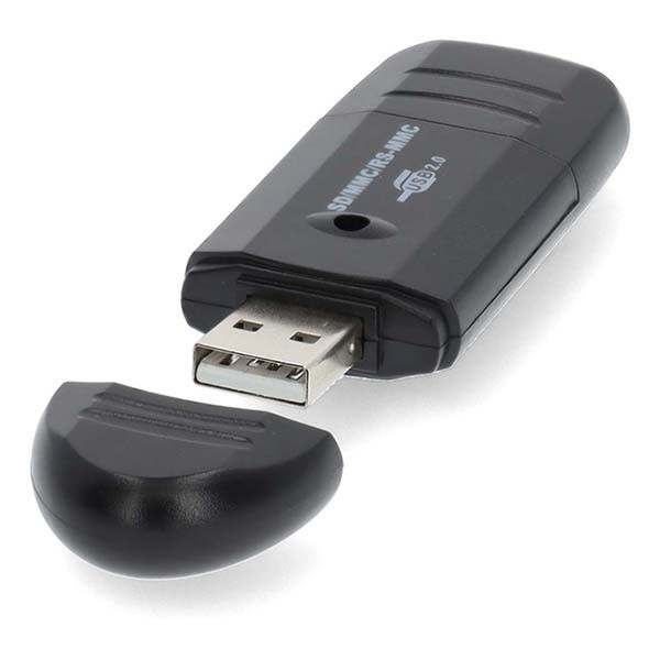 Nedis USB kaartlezer | Nedis (SD, SDHC, MMC, USB 2.0) CRDRU2100BK N030200008 - 1