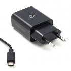USB oplader | Nedis | 1 poort (USB A, 10.5W, Micro USB kabel, Zwart)