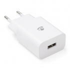 Nedis USB oplader | Nedis | 1 poort (USB A, 10.5W, Wit) WCHAU212AWT K120300222 Nedis USB oplader | Nedis | 1 poort (USB A, 10.5W, Wit) WCHAU212AWT K120300222