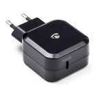 Nedis USB oplader | Nedis | 1 poort (USB C, 3A, 30W, Zwart) WCPD30W100BK K120300203 Nedis USB oplader | Nedis | 1 poort (USB C, 3A, 30W, Zwart) WCPD30W100BK K120300203