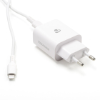 Nedis USB oplader | Nedis | 1 poort (USB C, Power Delivery, 20W, Lightning kabel, Wit) WCPDL20W112WT K120300295