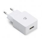 Nedis USB oplader - Nedis - 1 poort (USB A, 2.4A, Hoge kwaliteit, Wit) WCHAU240AWTP N120200007 Nedis USB oplader - Nedis - 1 poort (USB A, 2.4A, Hoge kwaliteit, Wit) WCHAU240AWTP N120200007