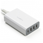 Nedis USB oplader - Nedis - 4 poorten (3x USB A en 1x USB C, 8A, Wit) WCHAU800AWT N120200036 Nedis USB oplader - Nedis - 4 poorten (3x USB A en 1x USB C, 8A, Wit) WCHAU800AWT N120200036