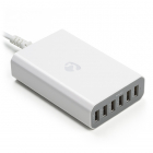 Nedis USB oplader - Nedis - 6 poorten (USB A, 10A, Wit) WCHAU1000AWH N120200017 Nedis USB oplader - Nedis - 6 poorten (USB A, 10A, Wit) WCHAU1000AWH N120200017