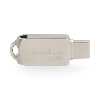 Nedis USB stick | Nedis | 128 GB (USB A en USB C, USB 3.2, Metaal) FDRIUC3128SI K170302007 - 2