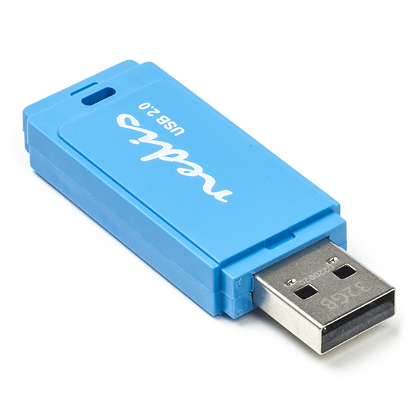 Nedis USB stick | Nedis | 32 GB (USB A, USB 2.0, Blauw) FDRIU232BU N170302002 - 1