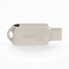 Nedis USB stick | Nedis | 64 GB (USB A en USB C, USB 3.2, Metaal) FDRIUC364SI K170302006 - 2