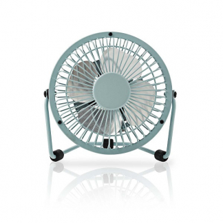 Nedis USB ventilator | Nedis | Ø 10 cm (360° draaibaar, Blauw) FNDK1BU10 N170104019 - 1