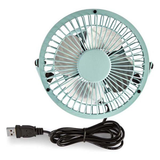 Nedis USB ventilator | Nedis | Ø 10 cm (360° draaibaar, Blauw) FNDK1BU10 N170104019 - 3