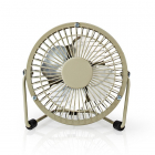USB ventilator | Nedis | Ø 10 cm (360° draaibaar, Grijs)