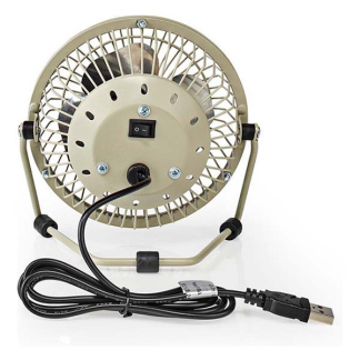 Nedis USB ventilator | Nedis | Ø 10 cm (360° draaibaar, Grijs) FNDK1GY10 K170104117 - 4