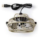 Nedis USB ventilator | Nedis | Ø 10 cm (360° draaibaar, Grijs) FNDK1GY10 K170104117 - 3