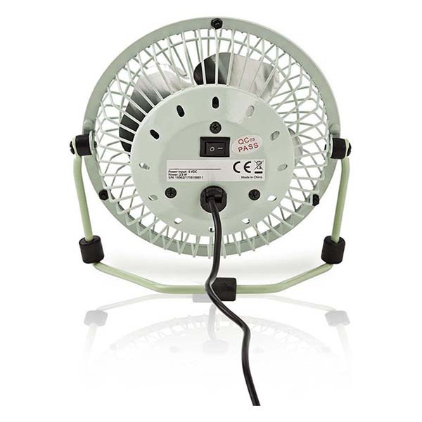 Nedis USB ventilator | Nedis | Ø 10 cm (360° draaibaar, Groen) FNDK1GR10 N170104018 - 4
