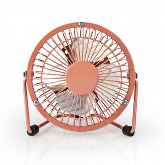Nedis USB ventilator | Nedis | Ø 10 cm (360° draaibaar, Oudroze) FNDK1PK10 K170104118 - 1
