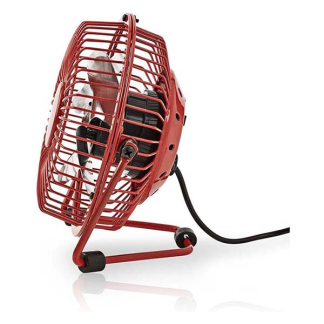 Nedis USB ventilator | Nedis | Ø 10 cm (360° draaibaar, Rood) FNDK1RD10 N170104017 - 4