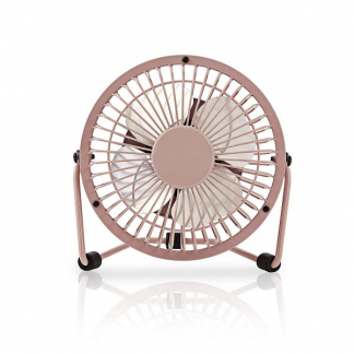 Nedis USB ventilator | Nedis | Ø 10 cm (360° draaibaar, Roze) FNDK1PI10 N170104020 - 1