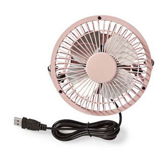 Nedis USB ventilator | Nedis | Ø 10 cm (360° draaibaar, Roze) FNDK1PI10 N170104020 - 3