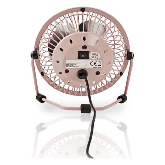 Nedis USB ventilator | Nedis | Ø 10 cm (360° draaibaar, Roze) FNDK1PI10 N170104020 - 4