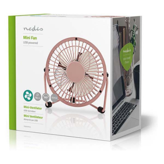 Nedis USB ventilator | Nedis | Ø 10 cm (360° draaibaar, Roze) FNDK1PI10 N170104020 - 6