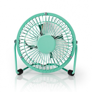 Nedis USB ventilator | Nedis | Ø 10 cm (360° draaibaar, Turquoise) FNDK1TQ10 K170104119 - 1