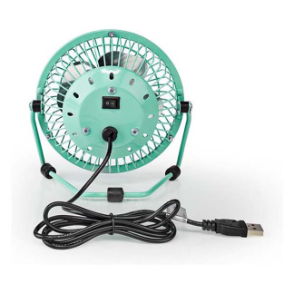 Nedis USB ventilator | Nedis | Ø 10 cm (360° draaibaar, Turquoise) FNDK1TQ10 K170104119 - 4