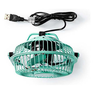 Nedis USB ventilator | Nedis | Ø 10 cm (360° draaibaar, Turquoise) FNDK1TQ10 K170104119 - 3