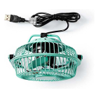 Nedis USB ventilator | Nedis | Ø 10 cm (360° draaibaar, Turquoise) FNDK1TQ10 K170104119 - 3