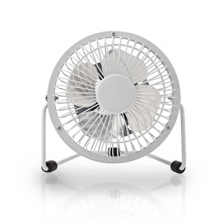Nedis USB ventilator | Nedis | Ø 10 cm (360° draaibaar, Wit) FNDK1WT10 N170104015