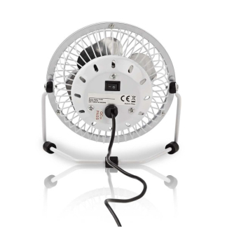 Nedis USB ventilator | Nedis | Ø 10 cm (360° draaibaar, Wit) FNDK1WT10 N170104015 - 3