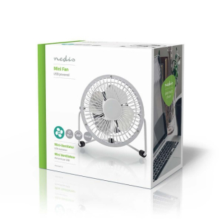 Nedis USB ventilator | Nedis | Ø 10 cm (360° draaibaar, Wit) FNDK1WT10 N170104015 - 4