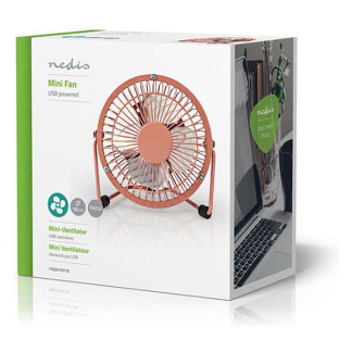 Nedis USB ventilator | Nedis | Ø 10 cm (360° draaibaar, Zalmroze) FNDK1PK10 K170104118 - 6