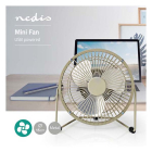 Nedis USB ventilator | Nedis | Ø 15 cm (360° draaibaar, Grijs) FNDK1GY15 K170104124 - 2