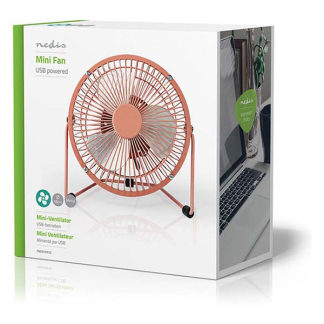 Nedis USB ventilator | Nedis | Ø 15 cm (360° draaibaar, Oudroze) FNDK1PK15 K170104125 - 5