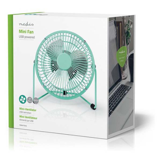 Nedis USB ventilator | Nedis | Ø 15 cm (360° draaibaar, Turquoise) FNDK1TQ15 K170104126 - 6