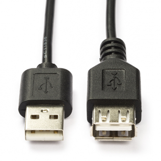Nedis USB verlengkabel | 1 meter | USB 2.0 CCGL60010BK10 CCGT60010BK10 K010203028 - 