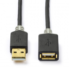 Nedis USB verlengkabel | 2 meter | USB 2.0 (100% koper, Verguld) CCBP60010AT20 K070601032 Nedis USB verlengkabel | 2 meter | USB 2.0 (100% koper, Verguld) CCBP60010AT20 K070601032