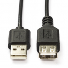 Nedis USB verlengkabel | 2 meter | USB 2.0 CCGP60010BK20 CCGT60010BK20 K010203029