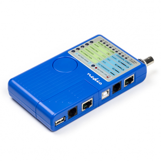 Nedis UTP kabeltester | Nedis (RJ45/RJ11/BNC/USB A-B) NWCTM100BU N100301002 - 