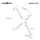 Nedis VESA adapter | Nedis | 13 tot 27 inch (Max. 8 kg) MMNVSA100BK MMNVSA110BK K101501106 - 5